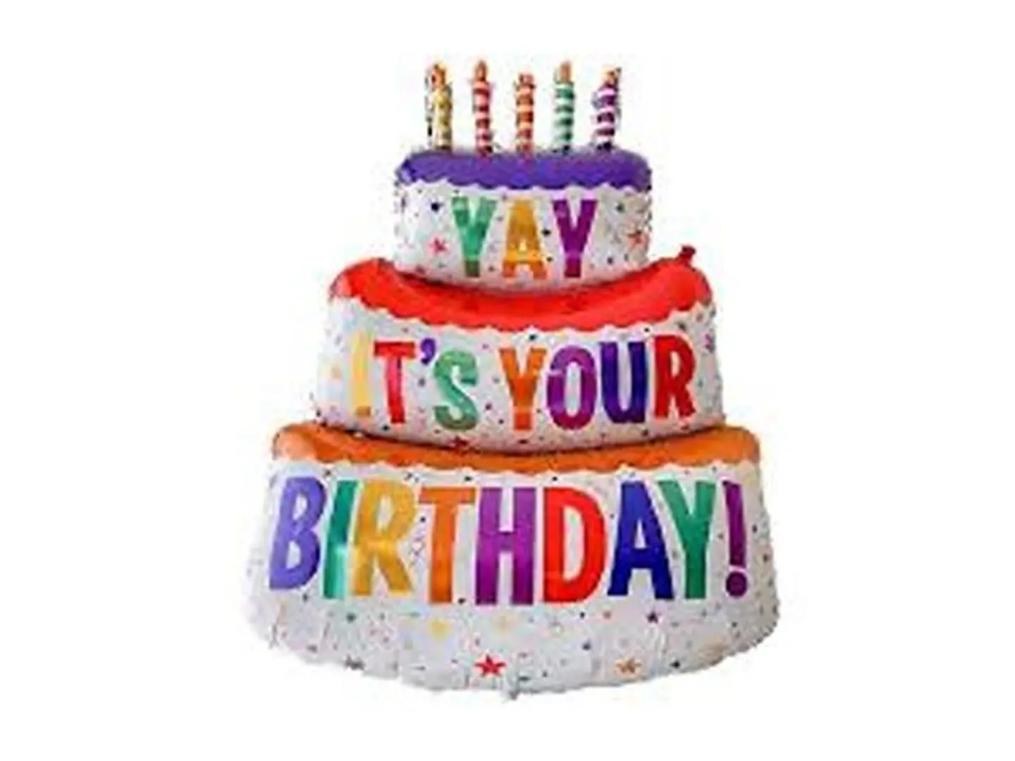 بالون عيد ميلاد قصدير 60 انش