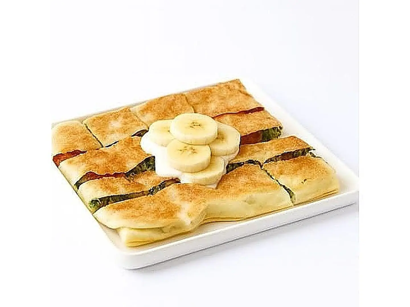 مطبق قشطة مع الموز