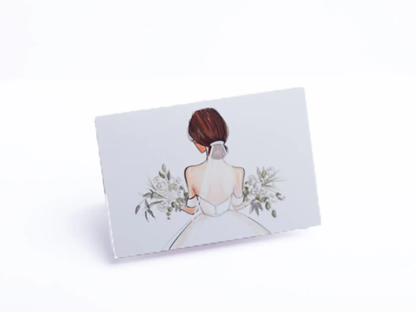 بطاقة وردة العروسة