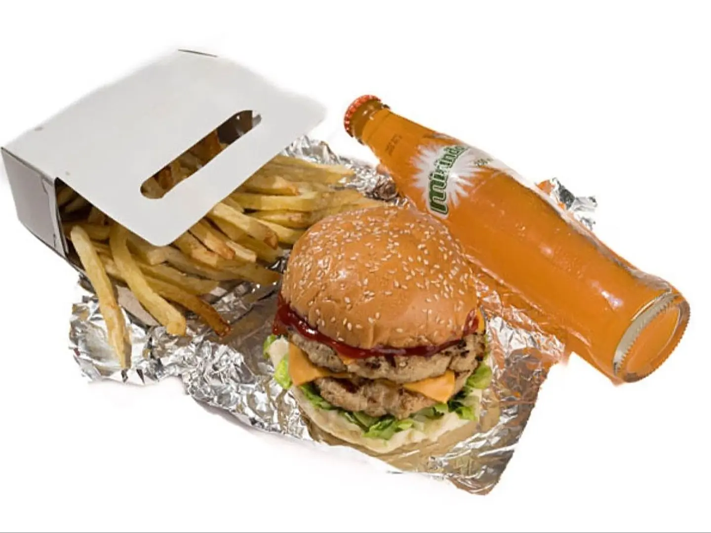 Double Chicken Burger Meal