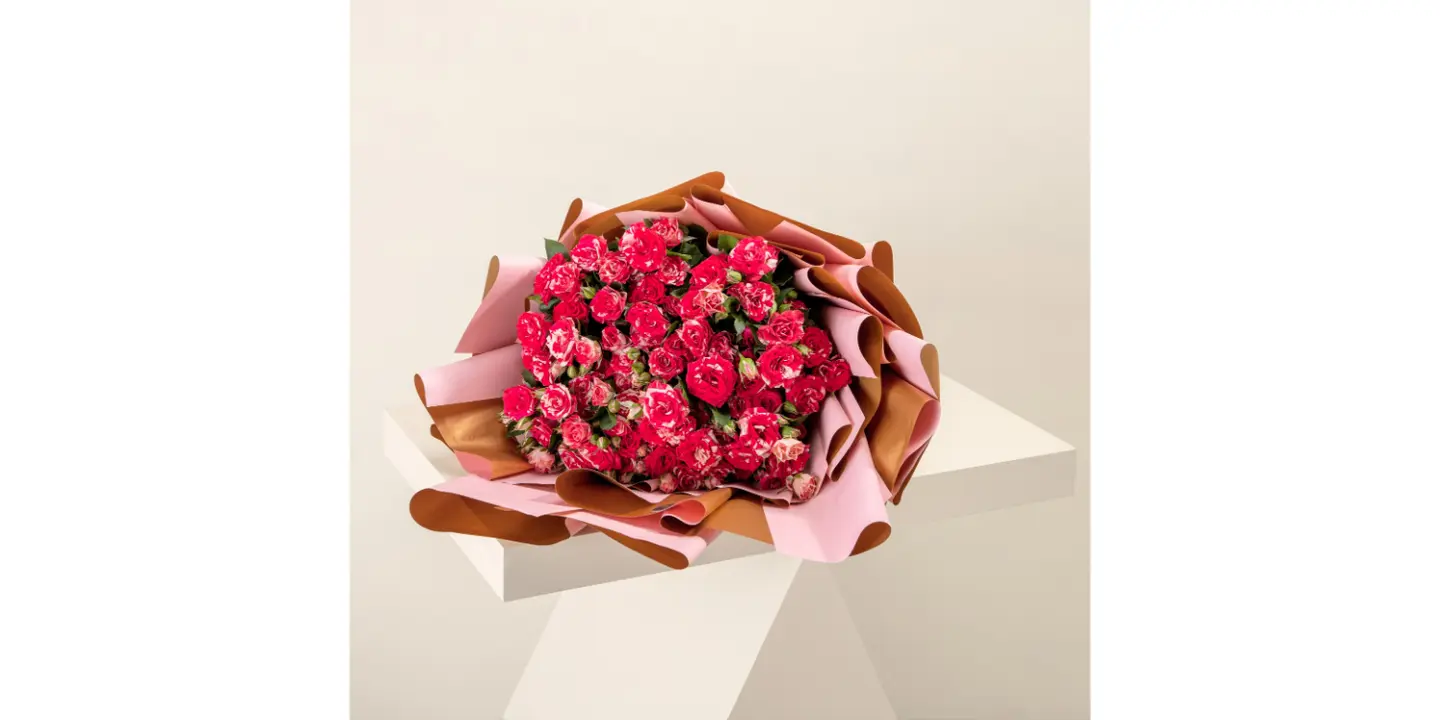 Double Color Light And Dark Pink Baby Gauri Bouquet