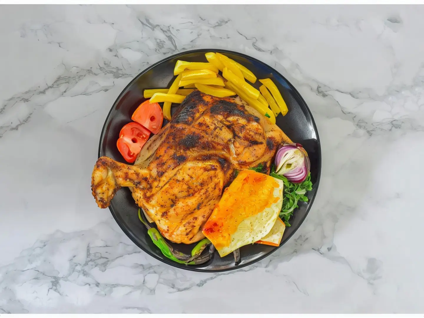 Whole Chicken On Charcoal