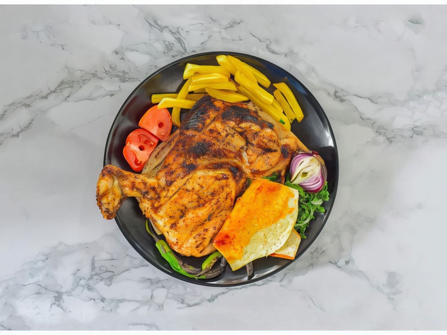 Whole Chicken On Charcoal