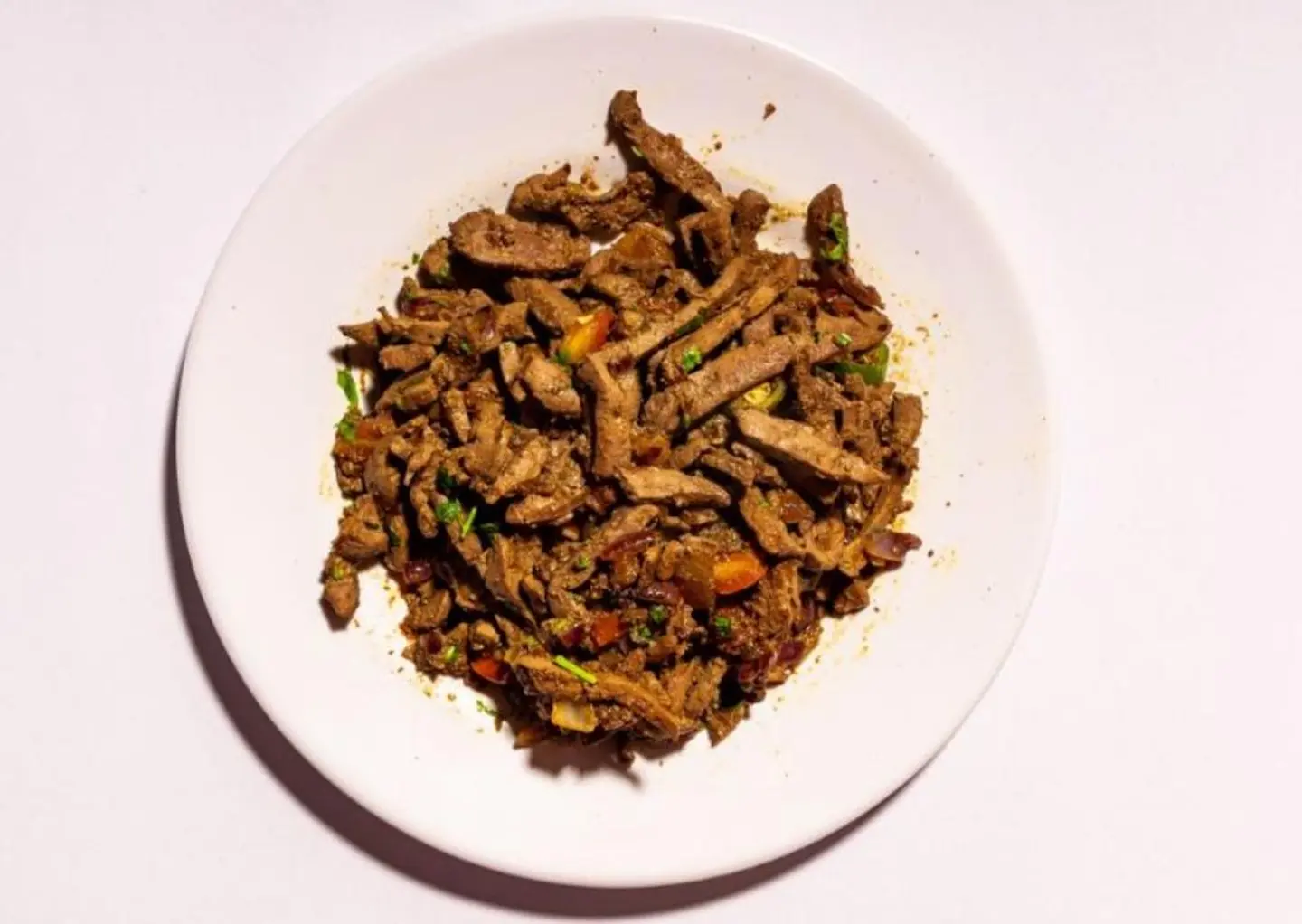 صحن كبدة طازج