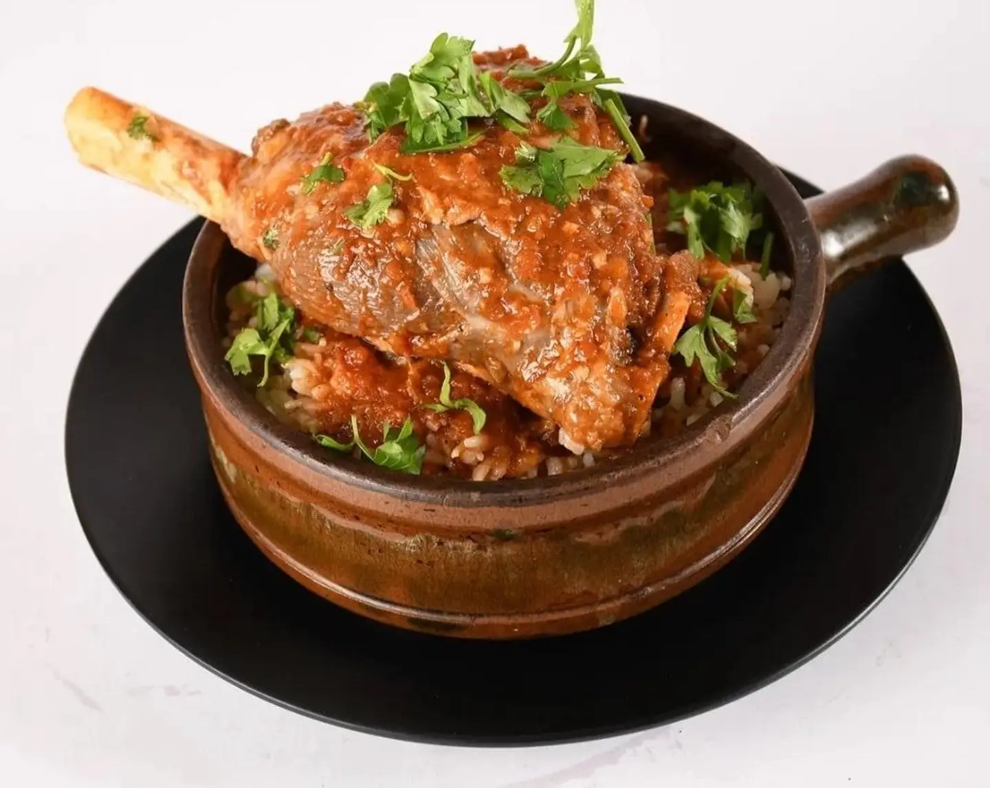 Lamb Shank With Rice Mix