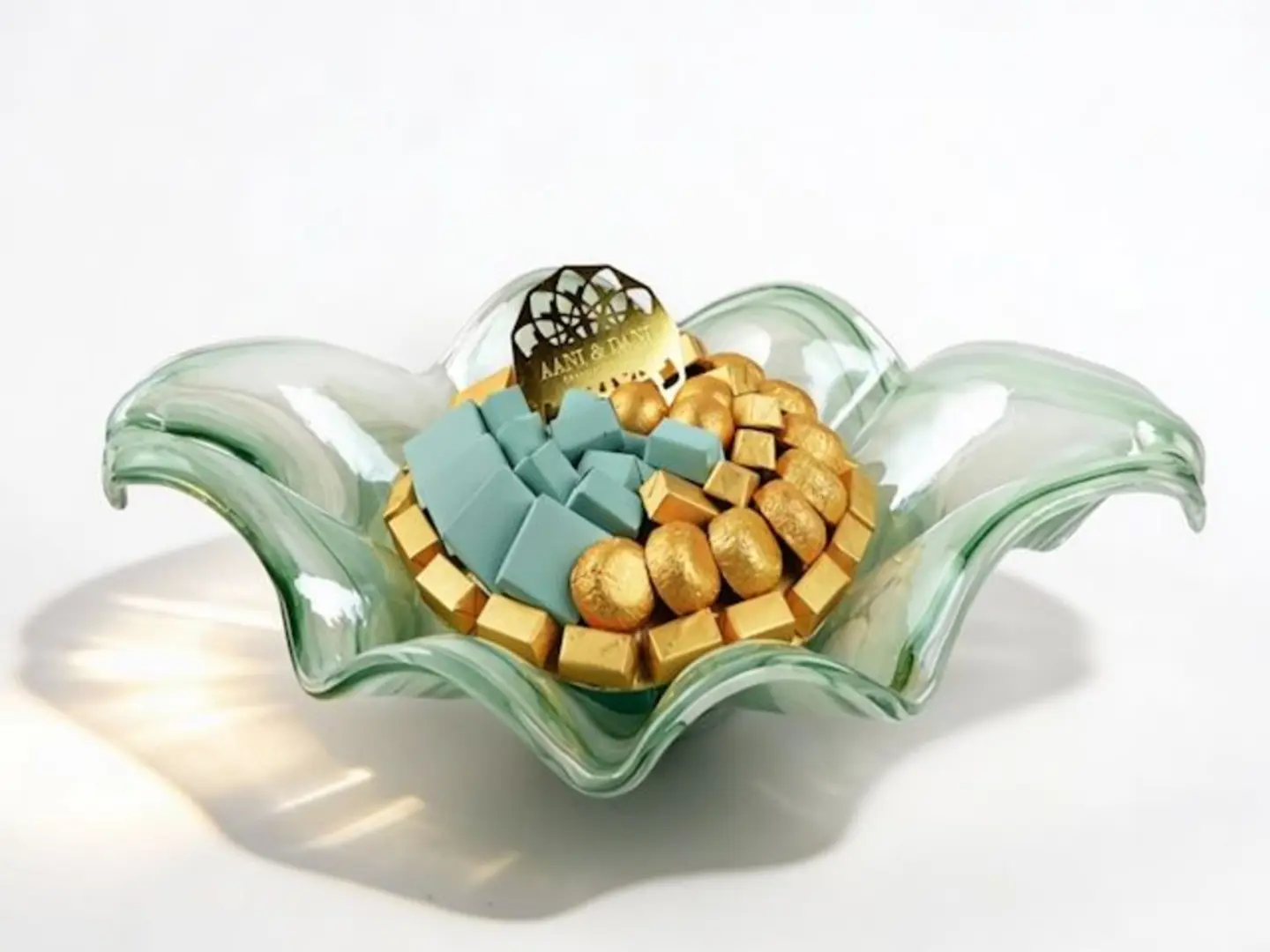 Tammaro Glass Vase J 10 Gold