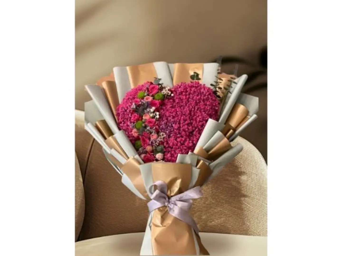 باقه القلب الوردي