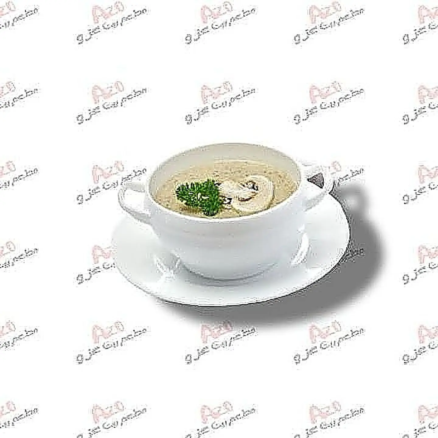 شوربة فطر كريمة دجاج