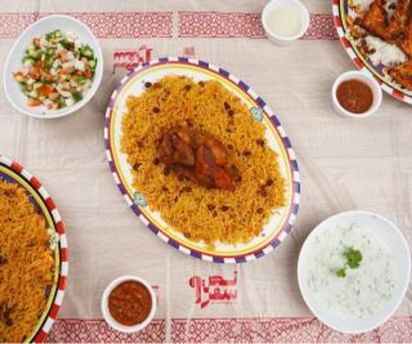نص دجاج شواية مع الرز