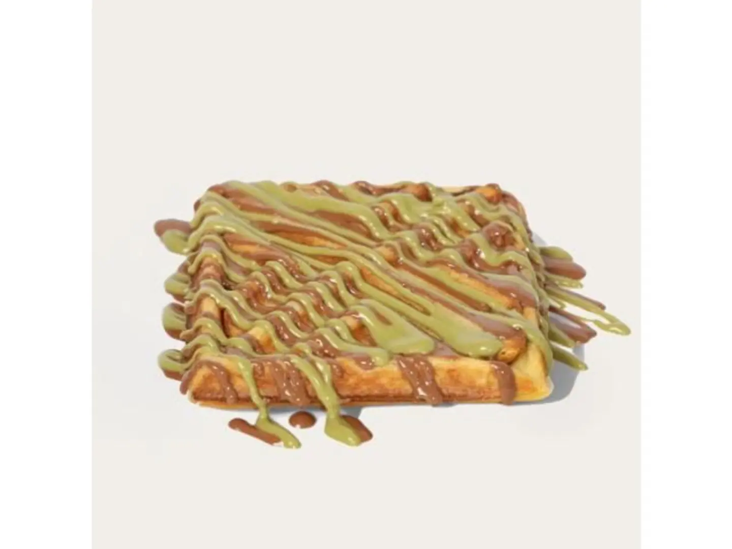 Pistachio Fruit Waffle