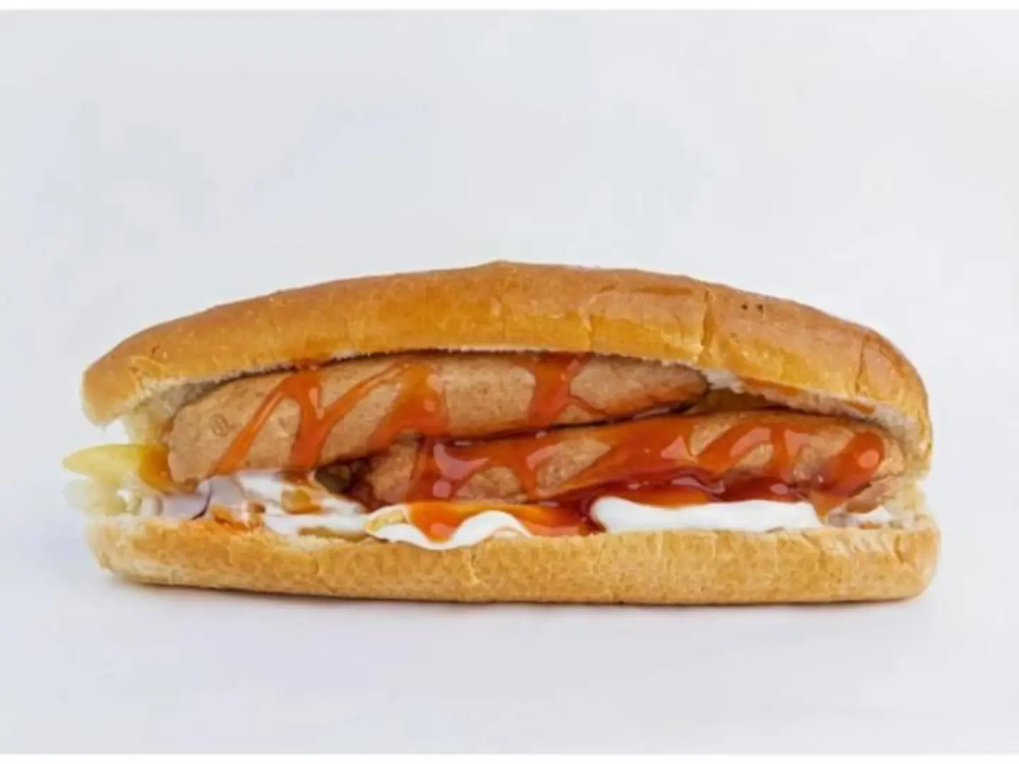 Fried Hot Dog Sandwich