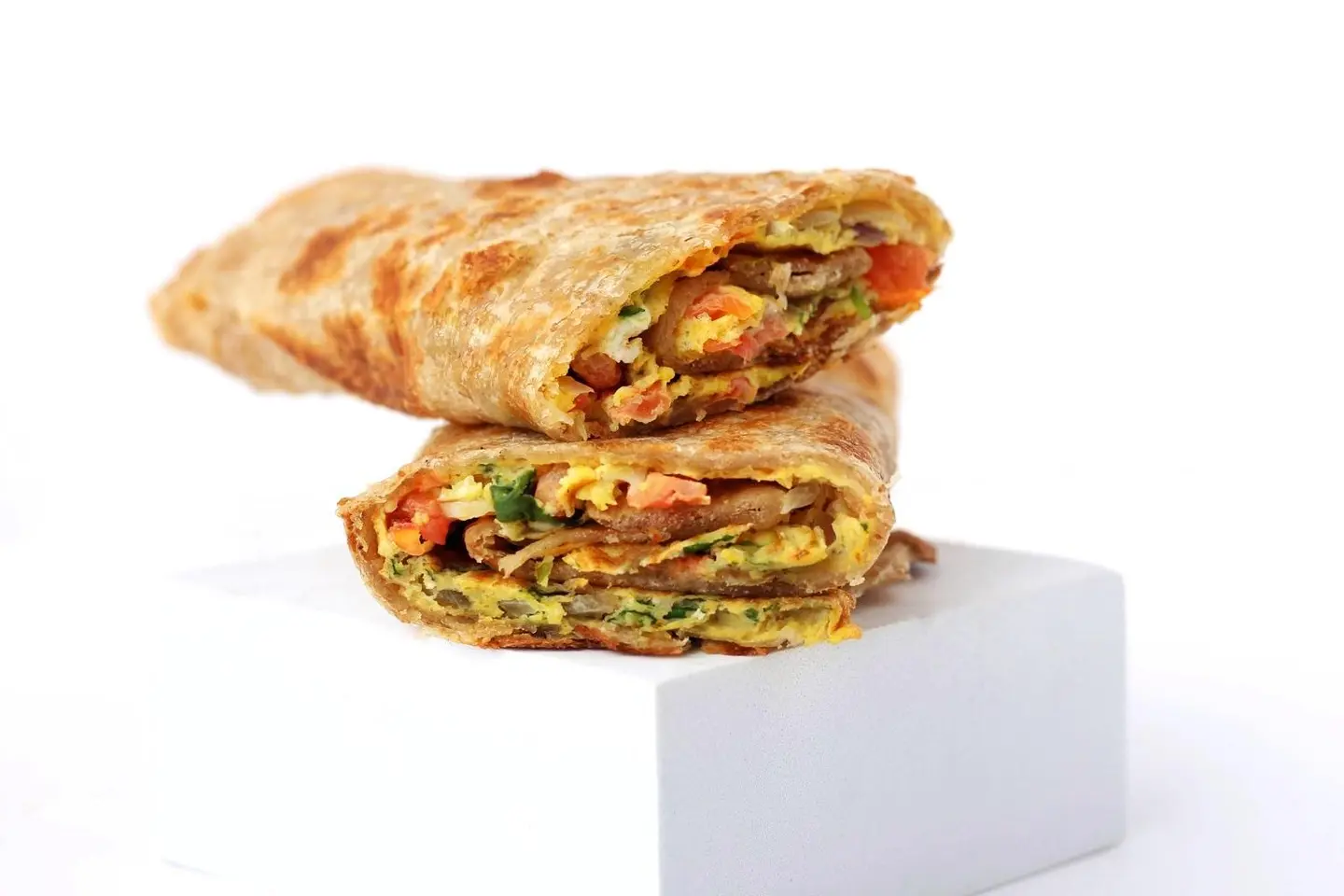 Fried Egg With Vegetables Sandwich