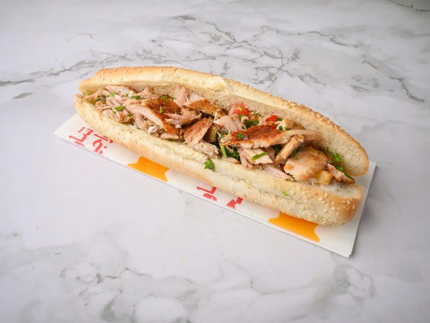 Chicken Shawarma In Sesame Samouli Bread