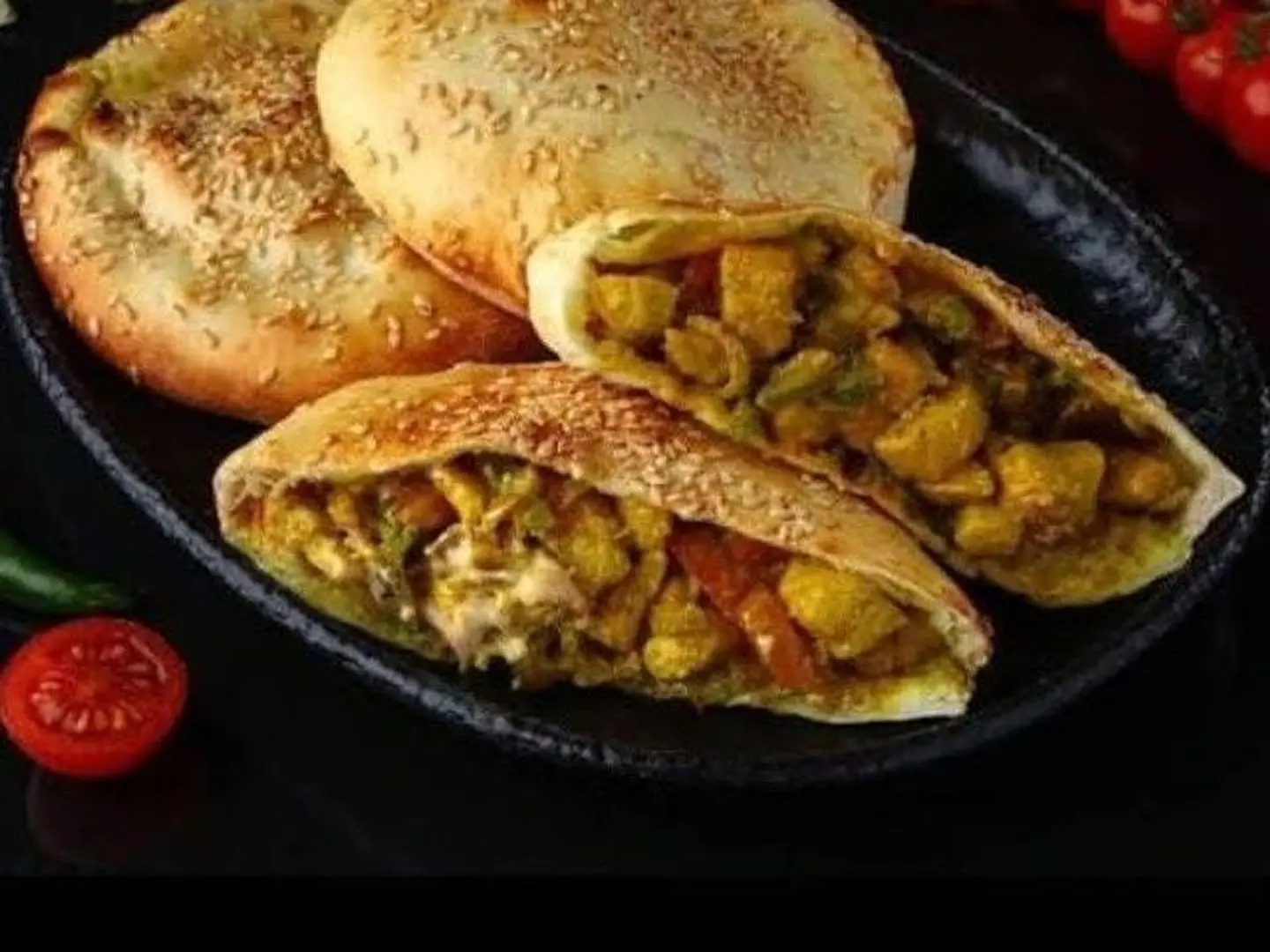 فطيره دجاج مع الجبن