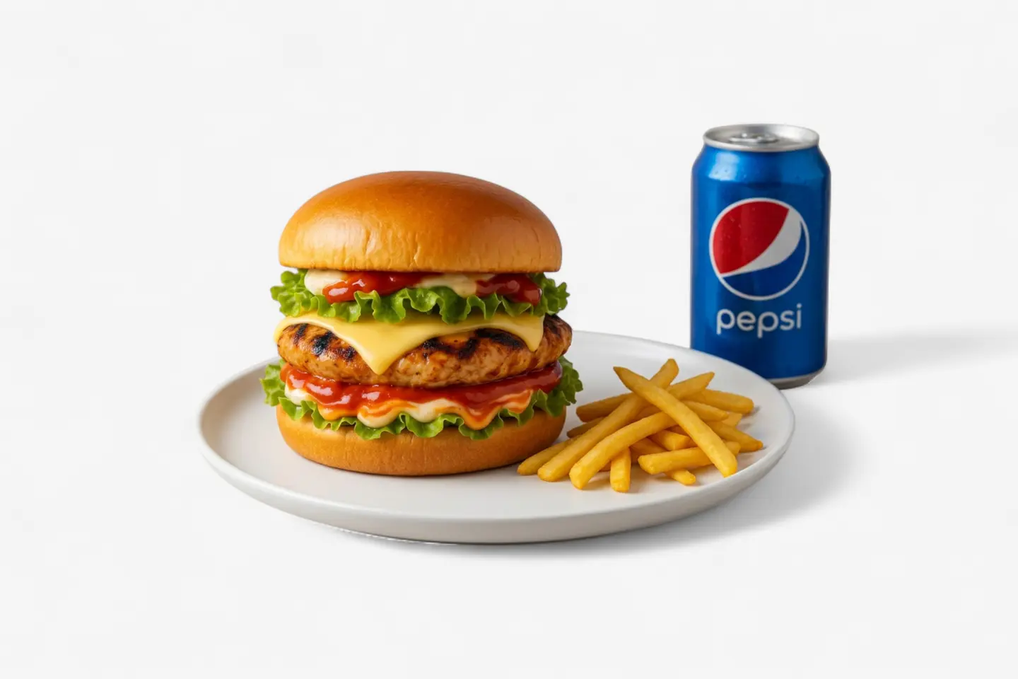 Grilled Chicken Burger Meal
