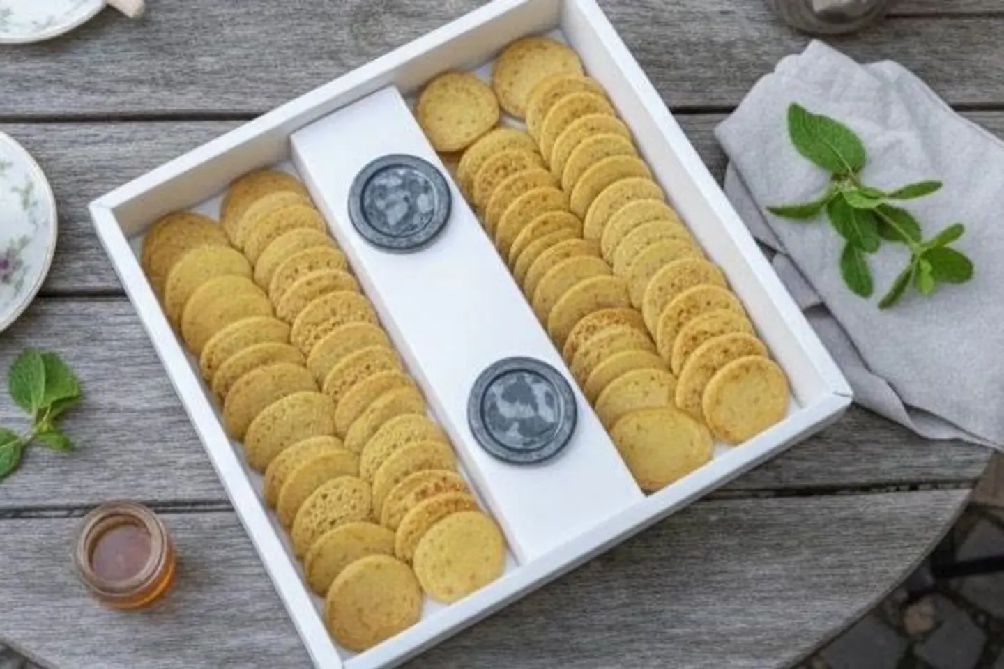 Large Box Of Honey Filled Pancakes