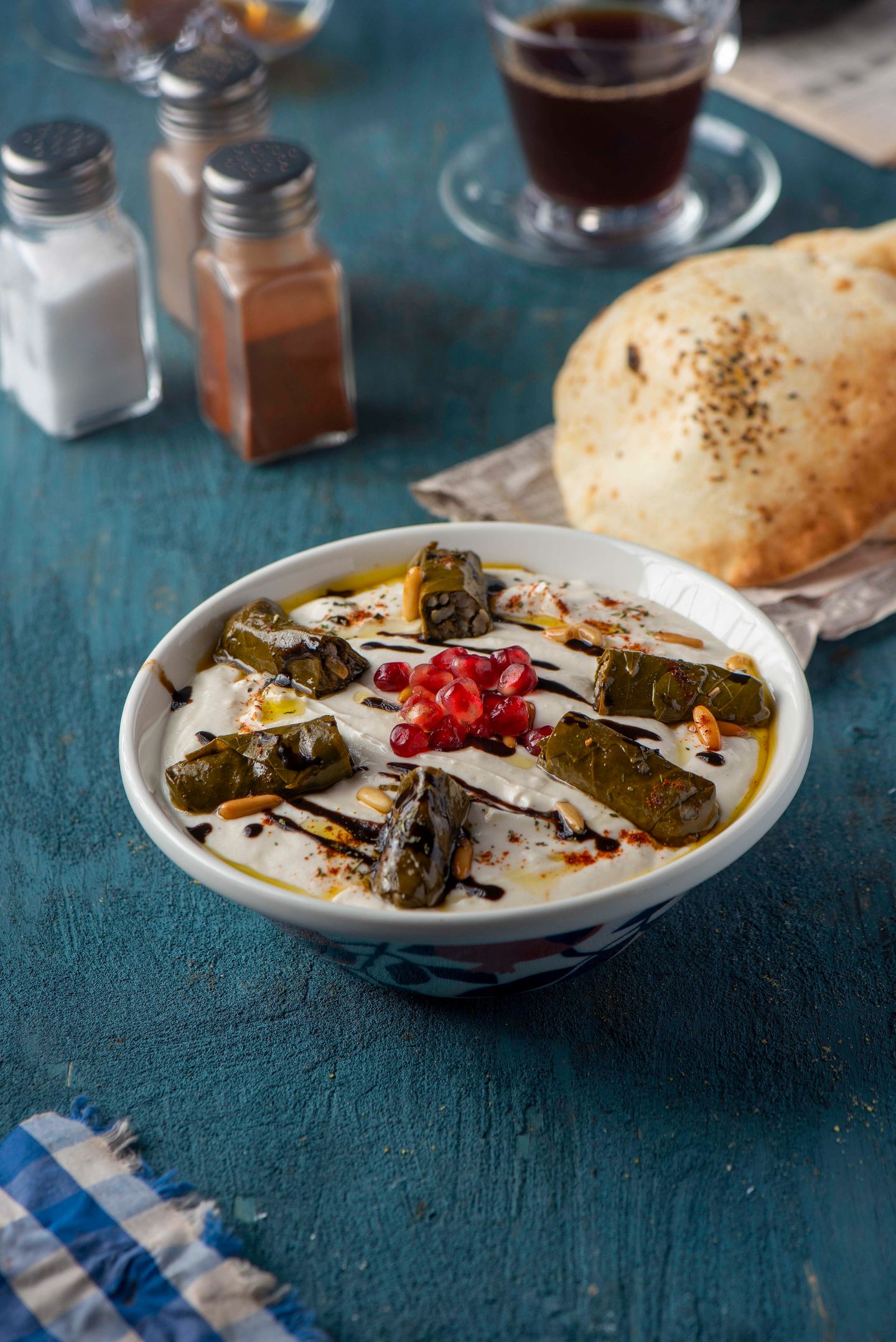 Grape Leaves Fatteh