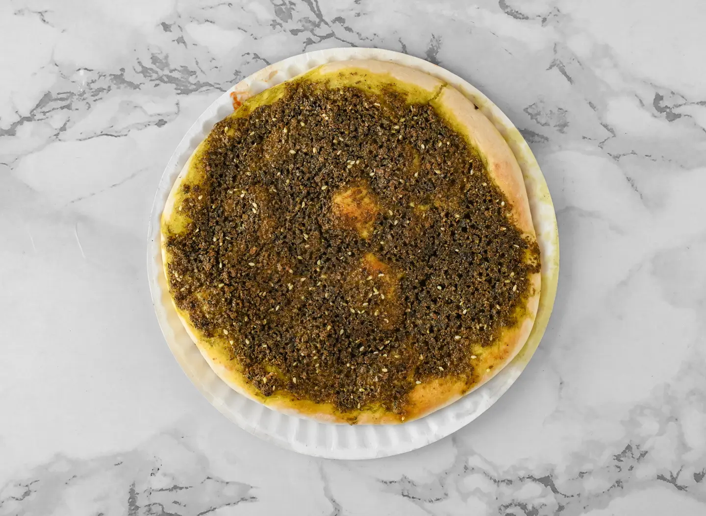 بيتزا زعتر - وسط