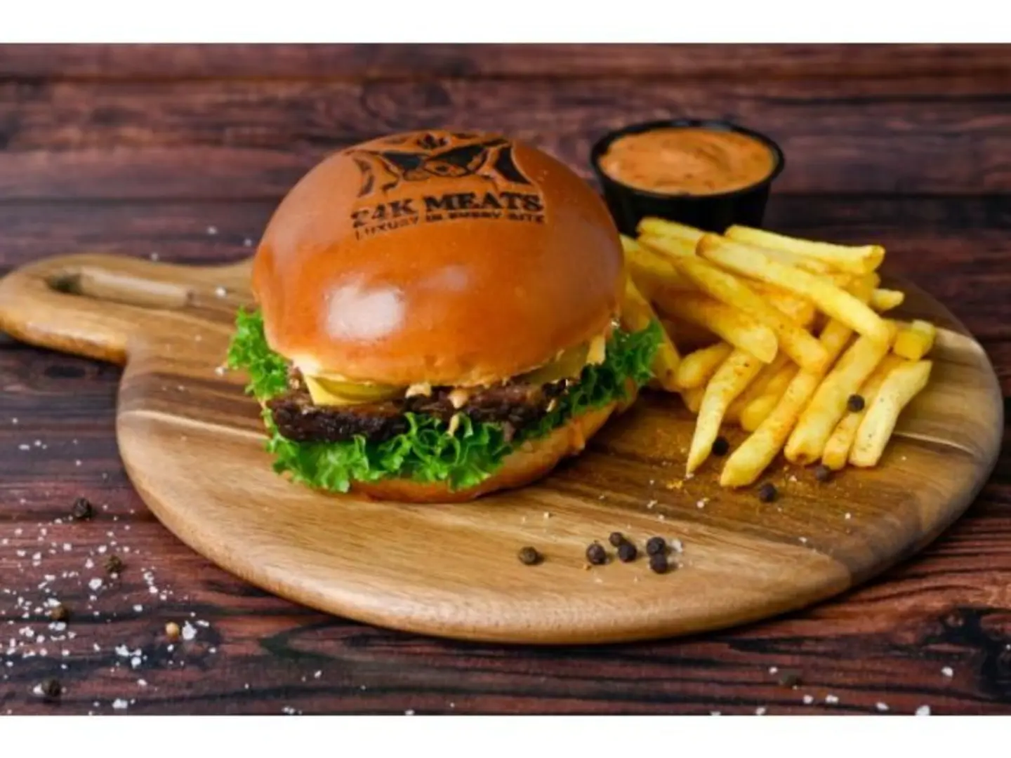 Brisket Slices Burger