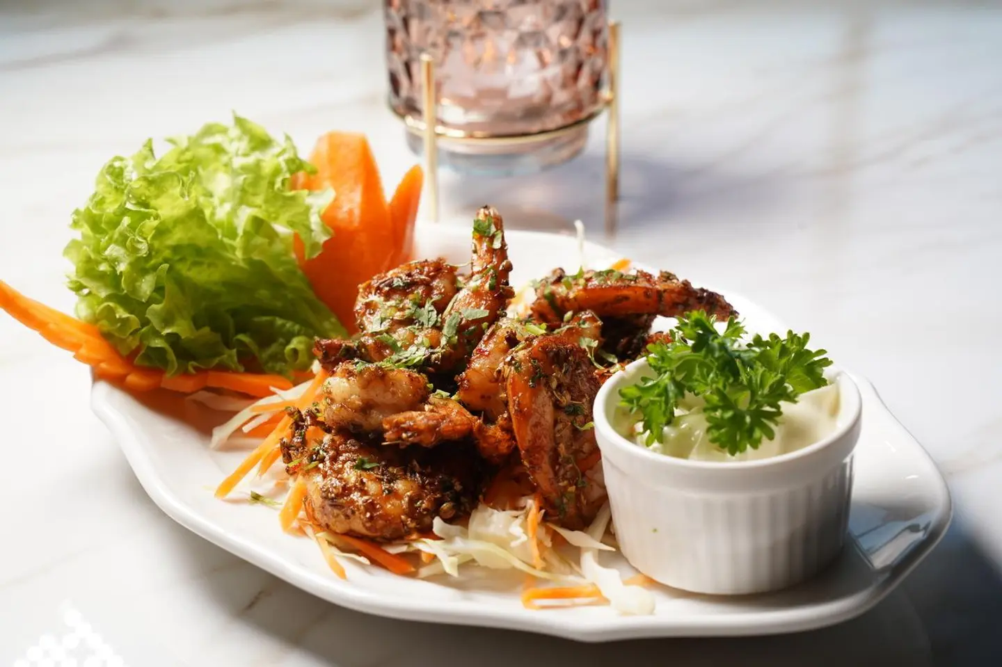 Hot Chilli Crusted Prawns