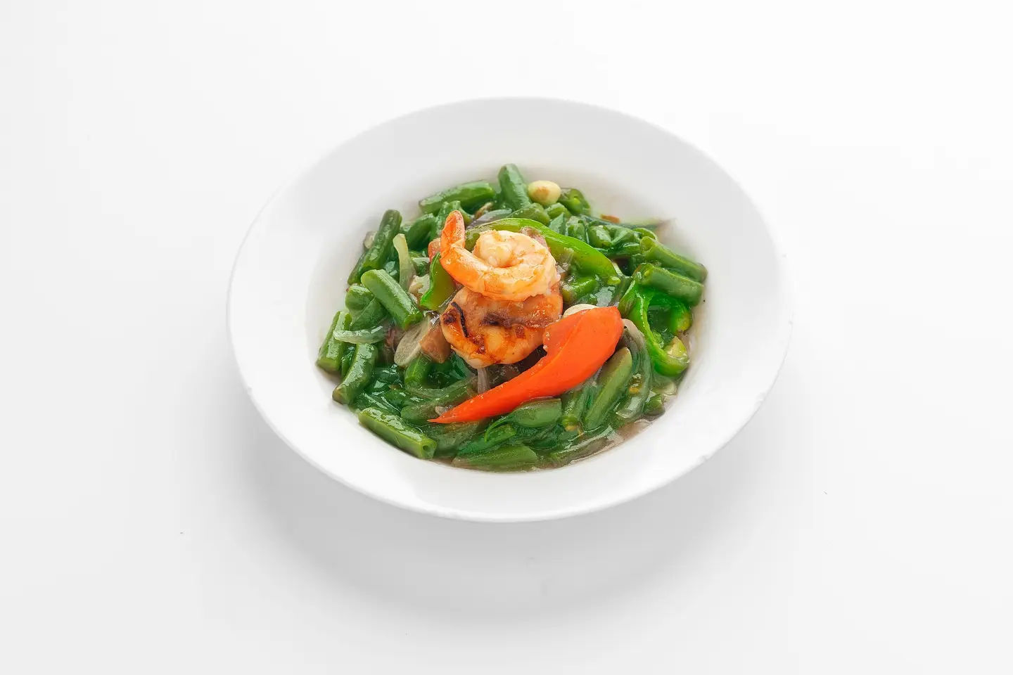 فاصوليا بالجمبري