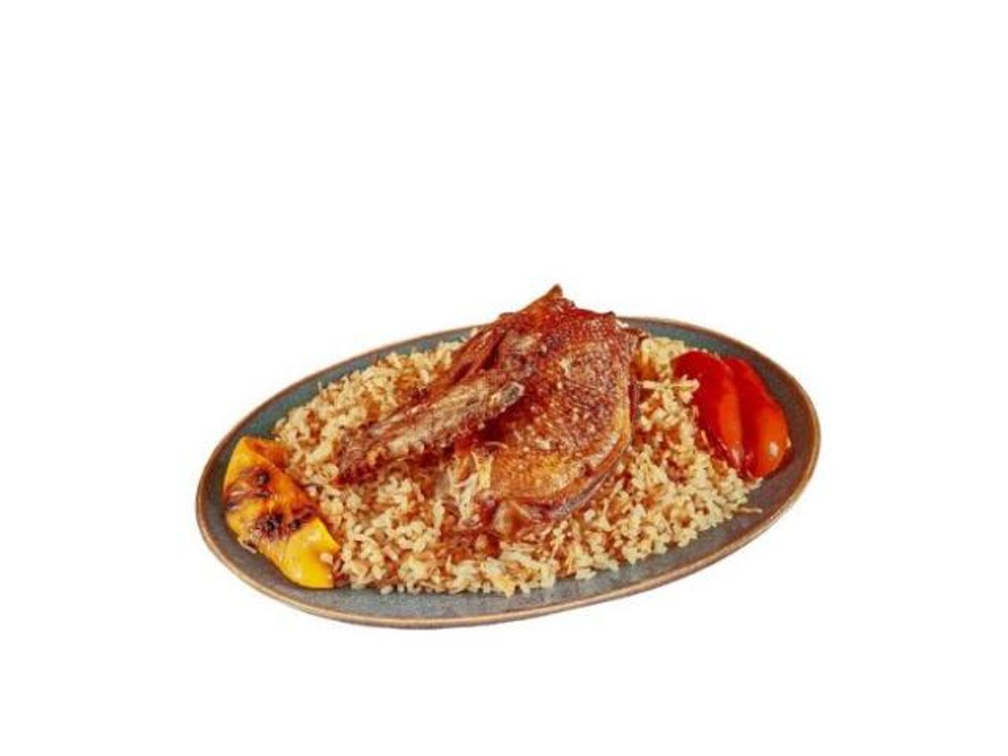 ربع بط محمر و ارز و ايدام