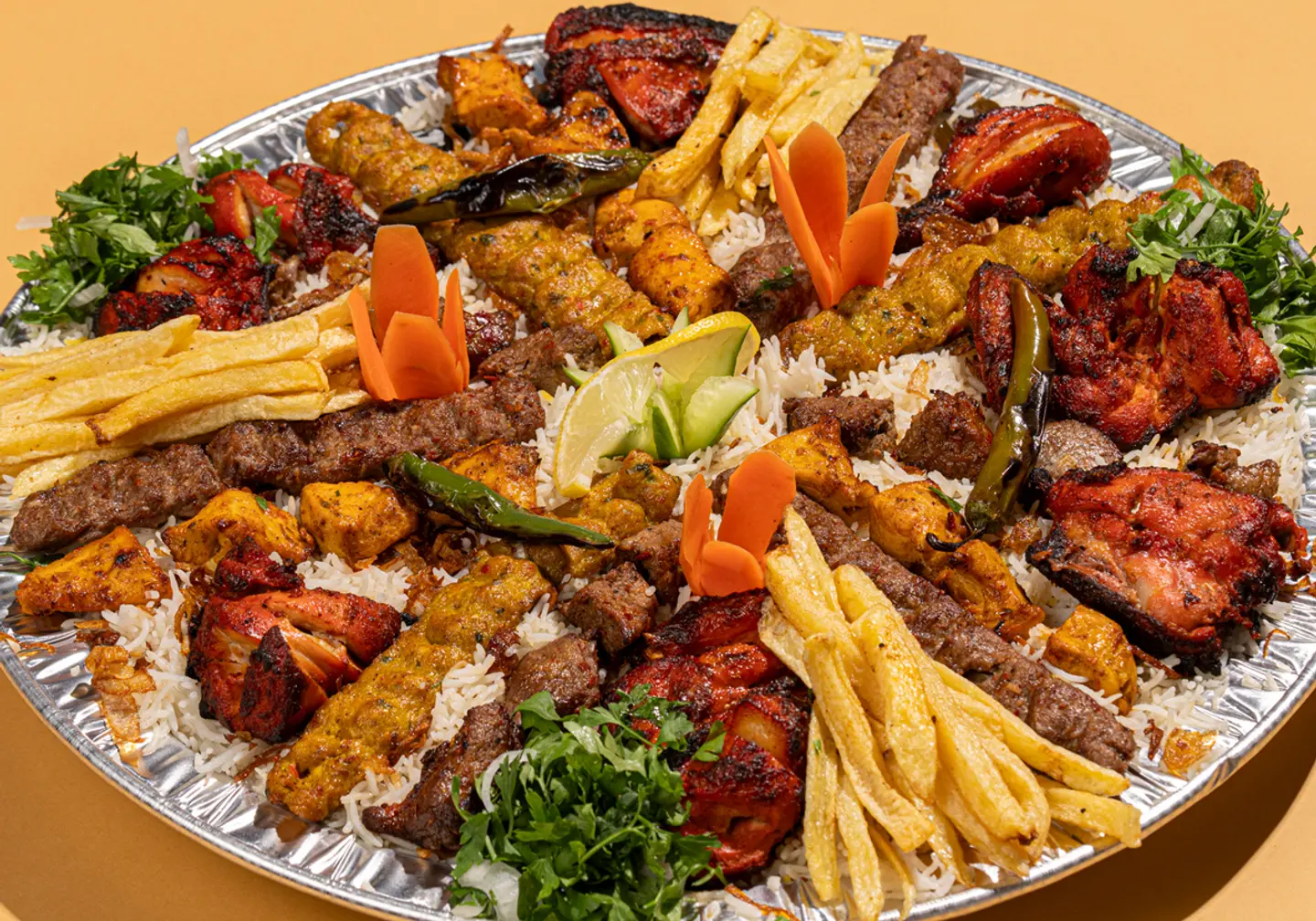 مفطح المشاوي مع الرز صغير