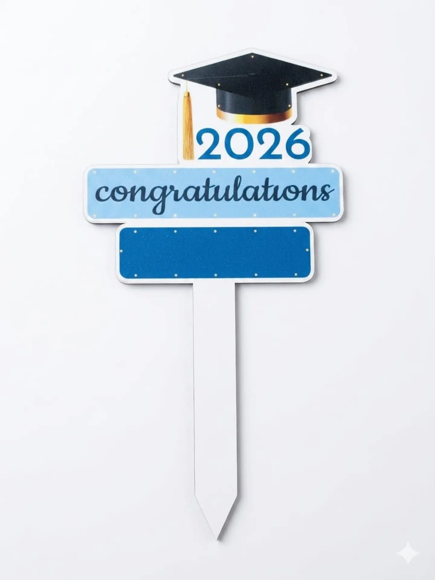 Unique Blue Graduation Topper