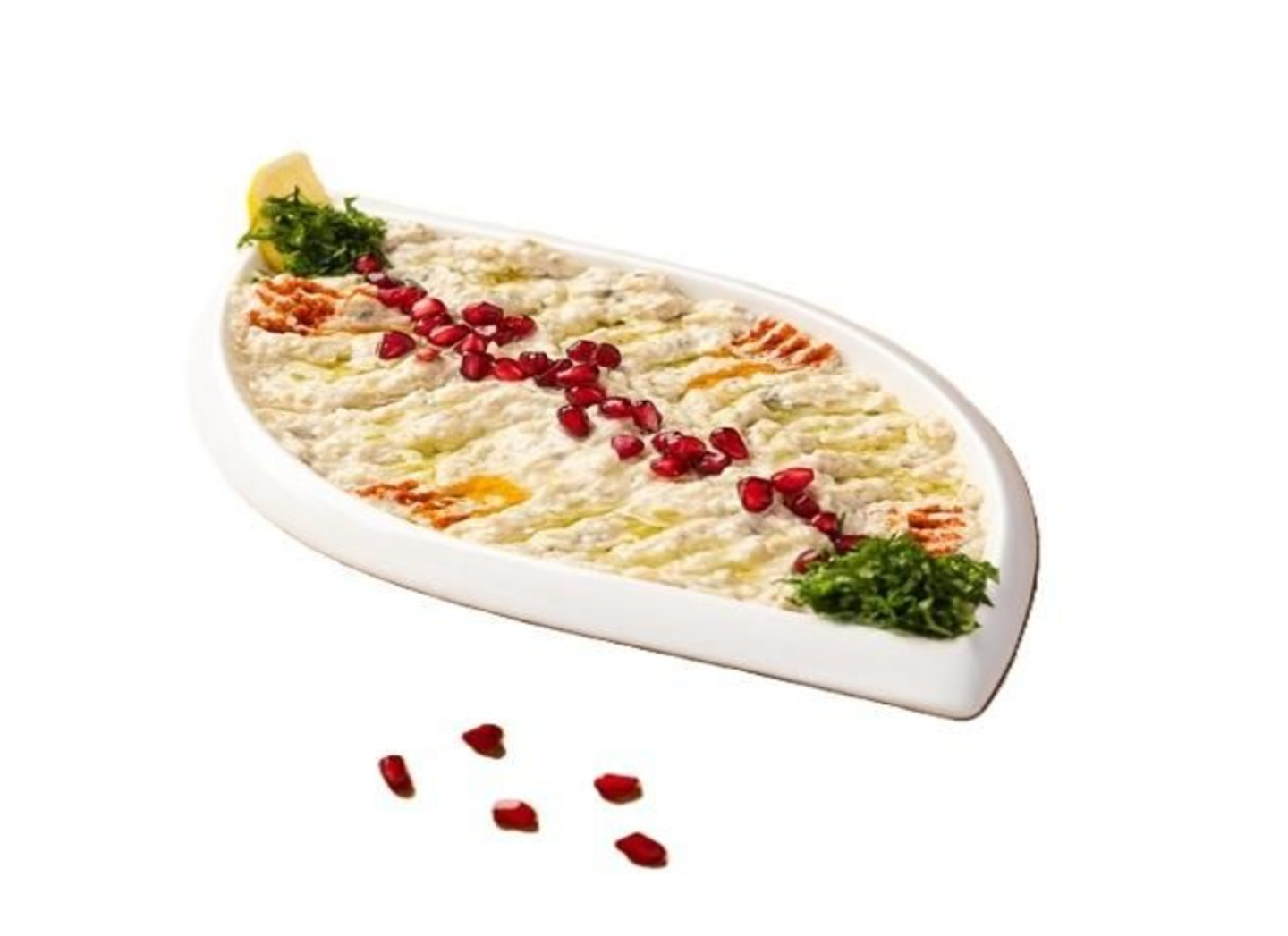 Eggplant Mutabbal Plate