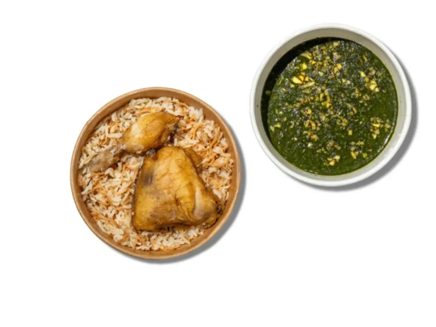 وجبة ملوخية بالدجاج و رز الشعيرية