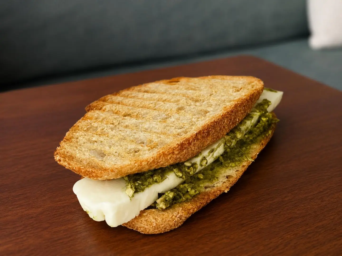 Halloumi And Pesto Sourdough