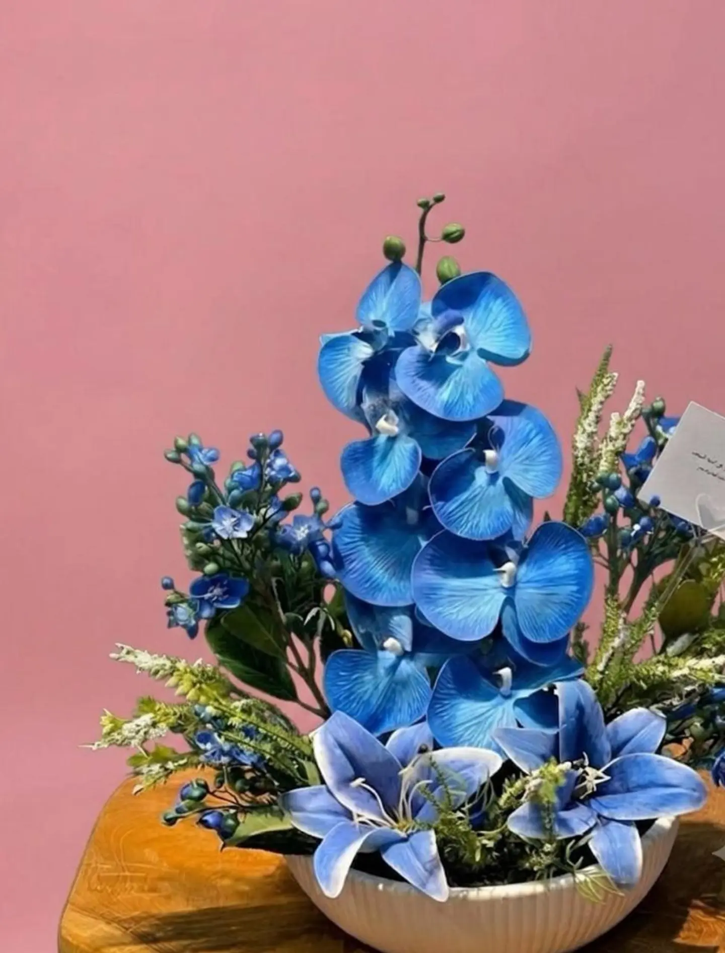 Blue Orchid Arrangement (Artificial Flowers)