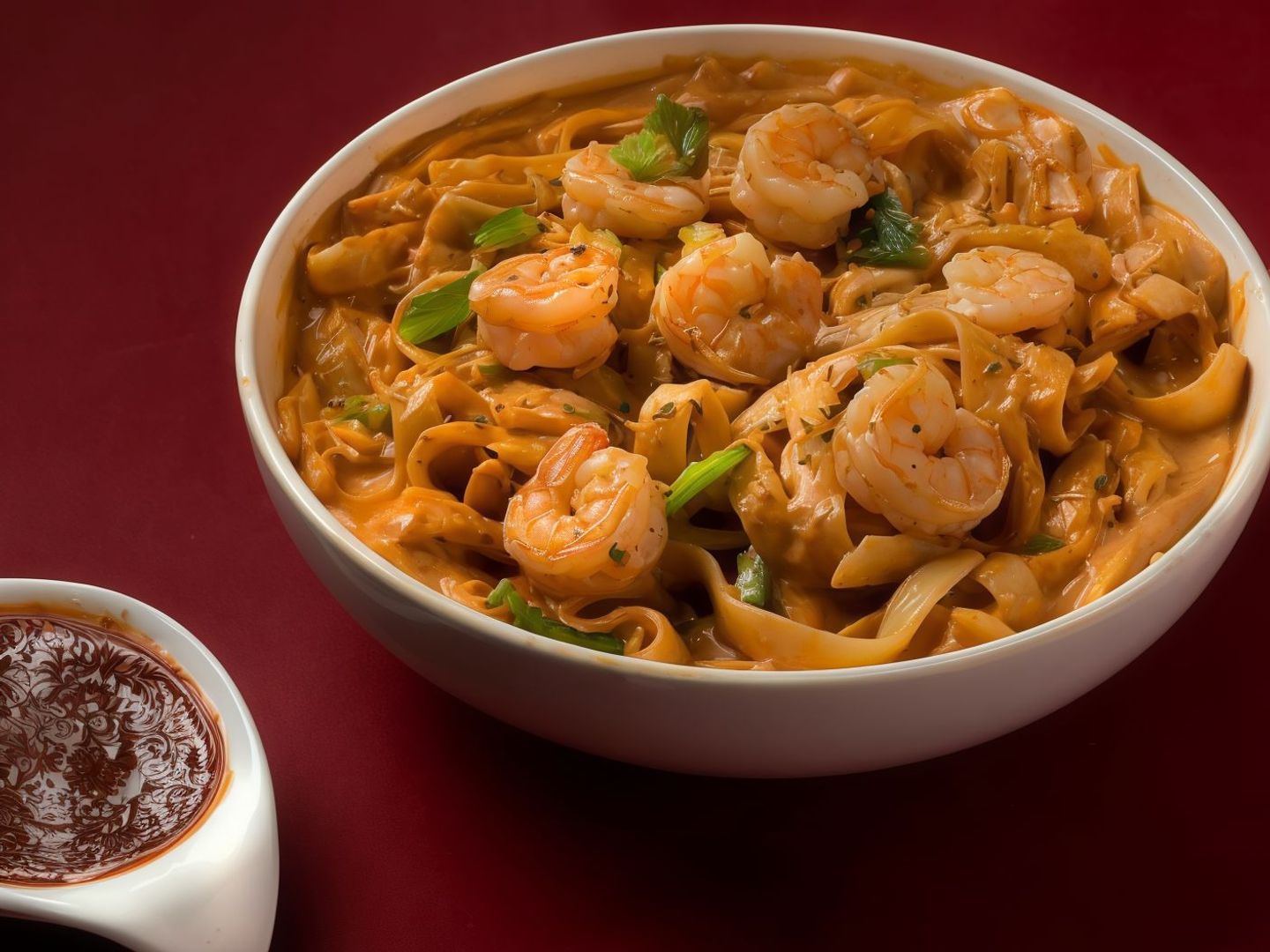 Fettuccine With Shrimp