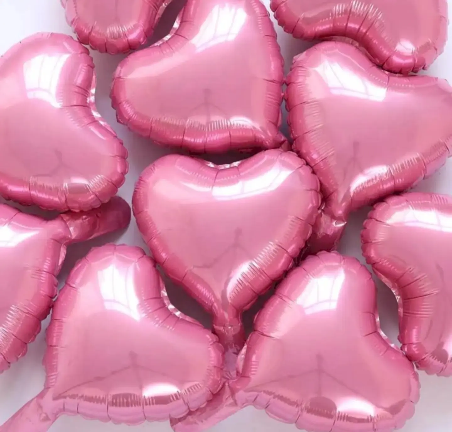 بالون قلب وردي