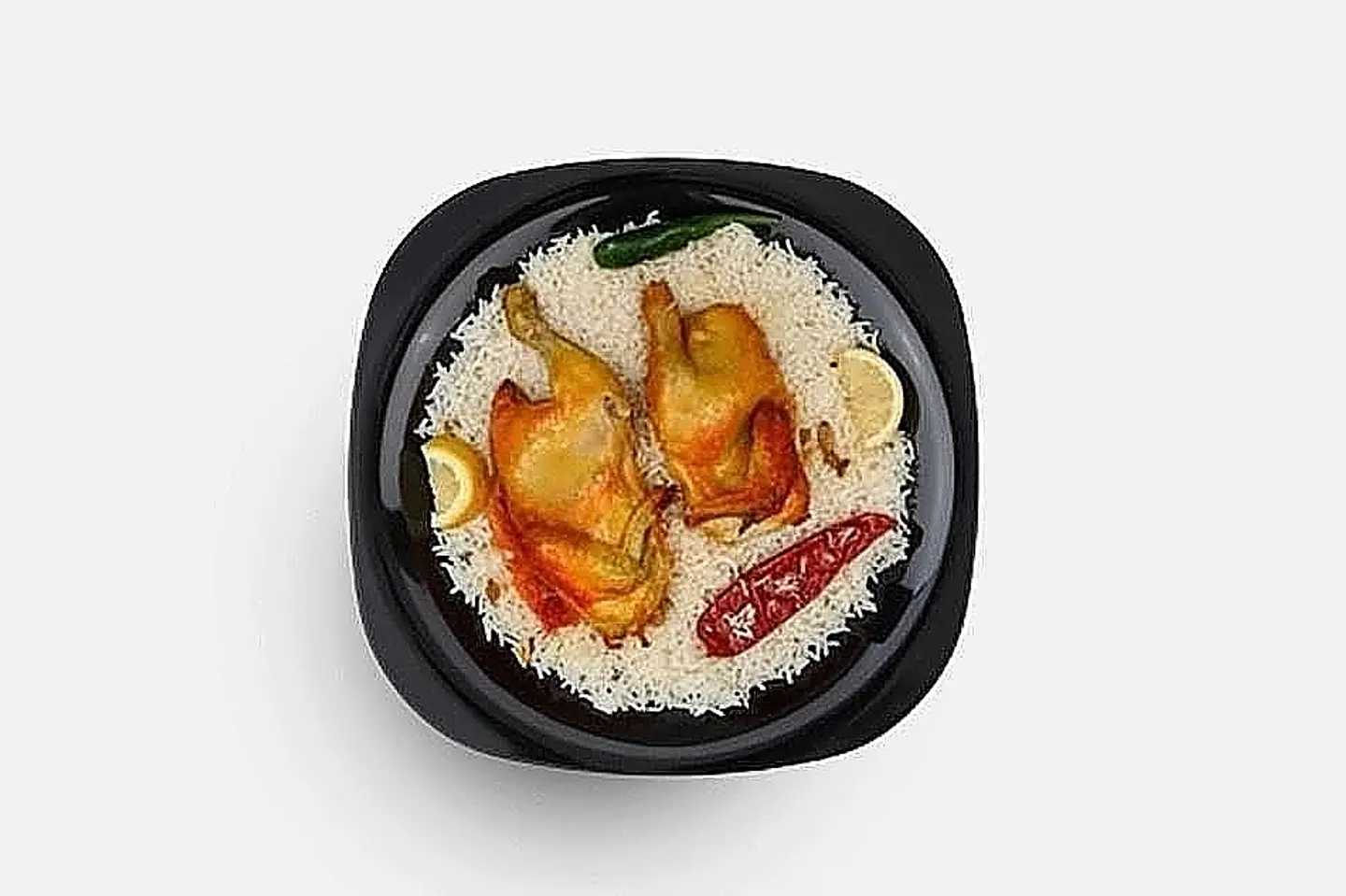 حبة دجاج مندي مثلوثة