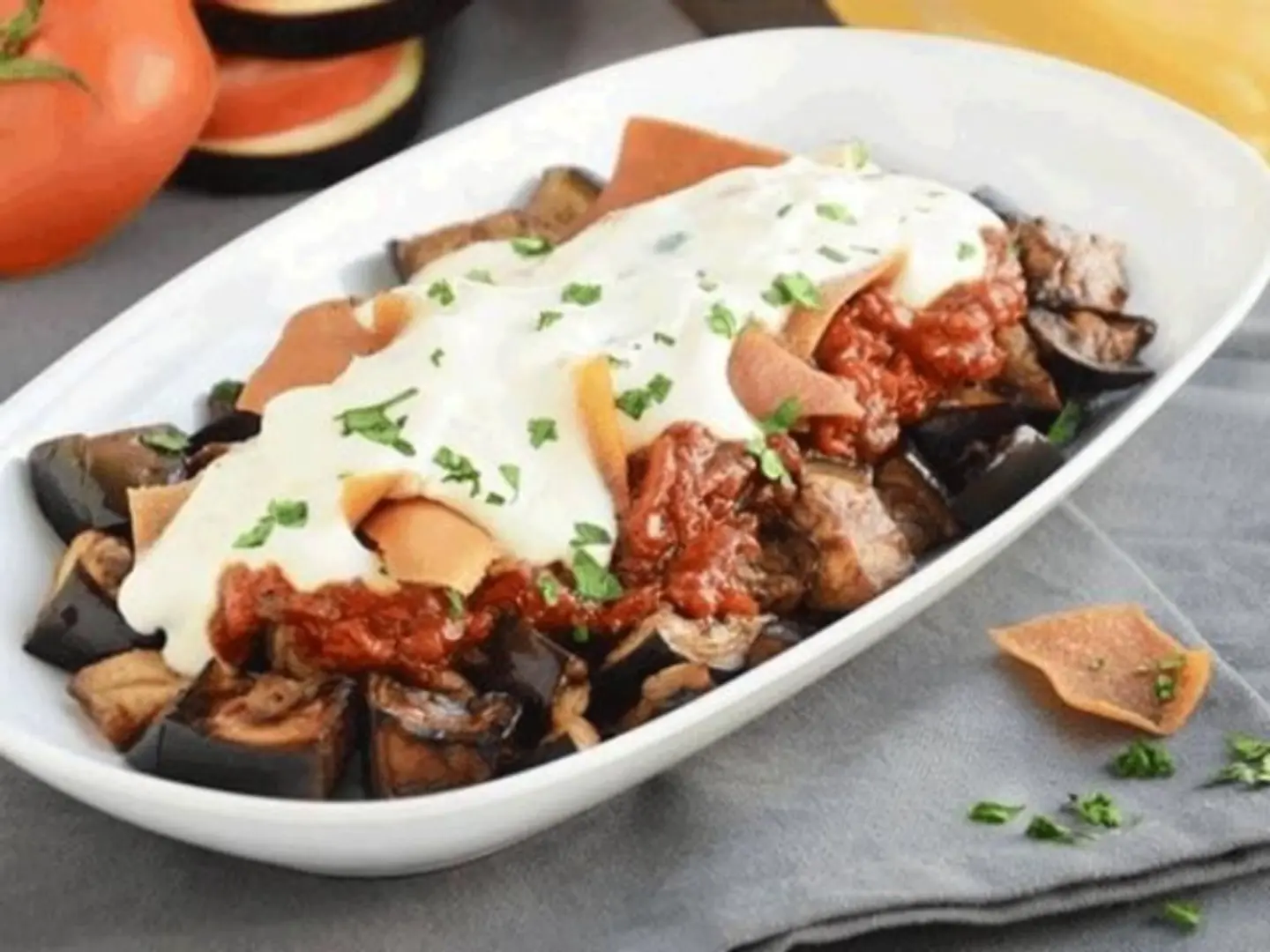 Eggplant Fatteh
