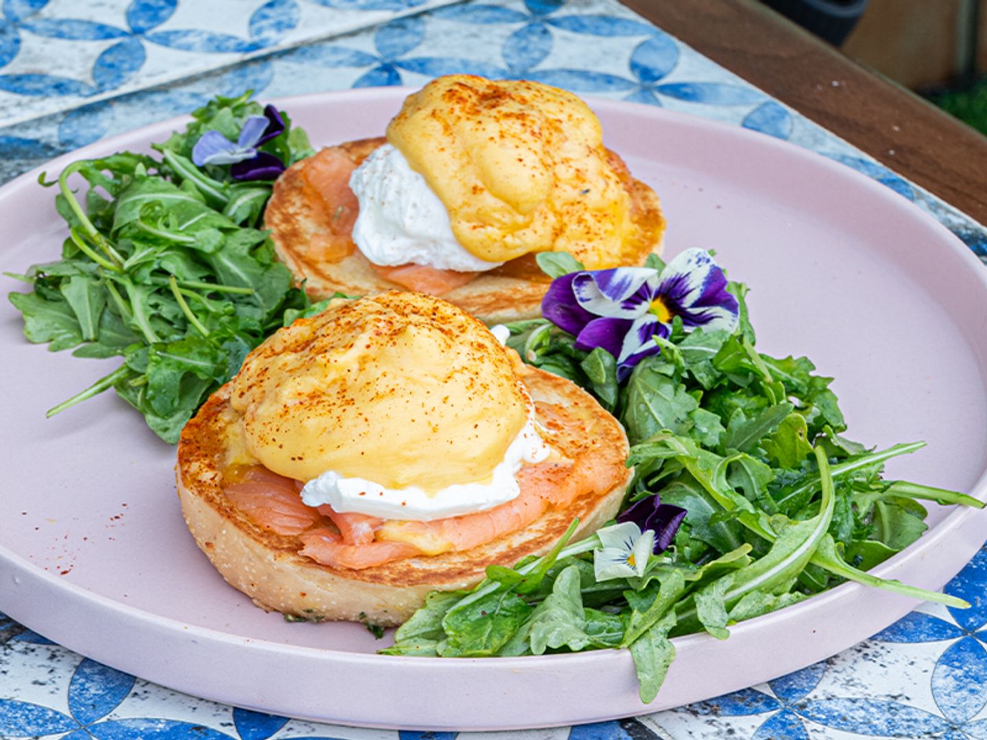 Moonlit Salmon Benedict