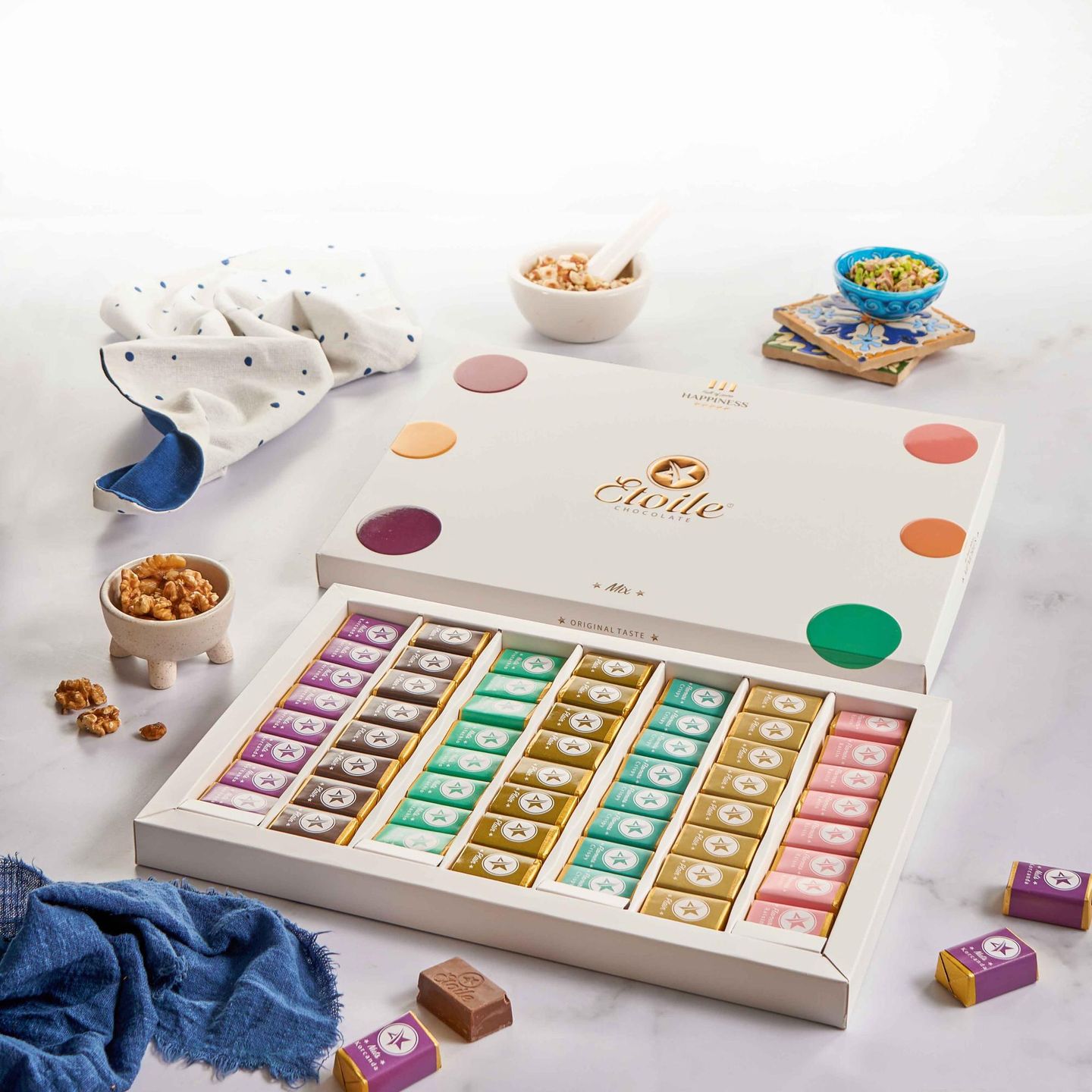 Box Of Chocolate Nuts 56 Pieces