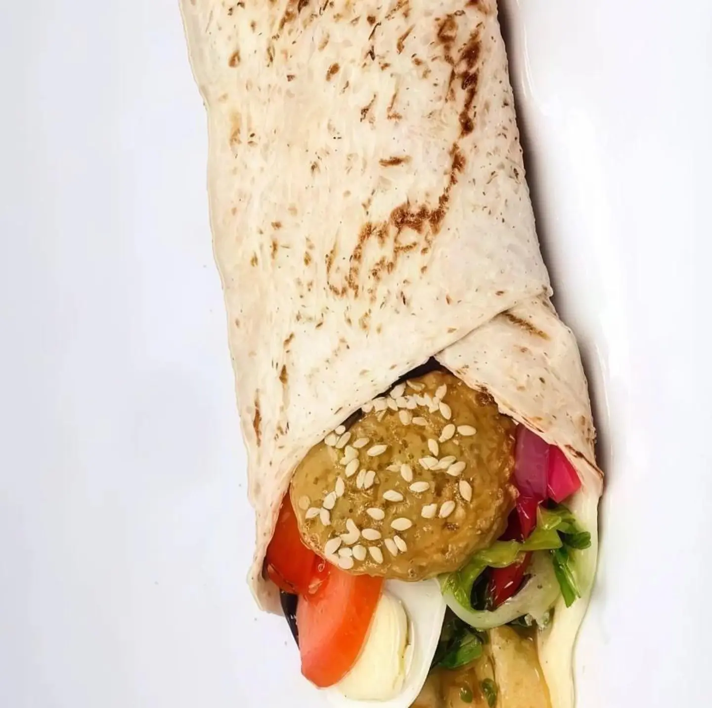 خبز صاج فلافل مشكل
