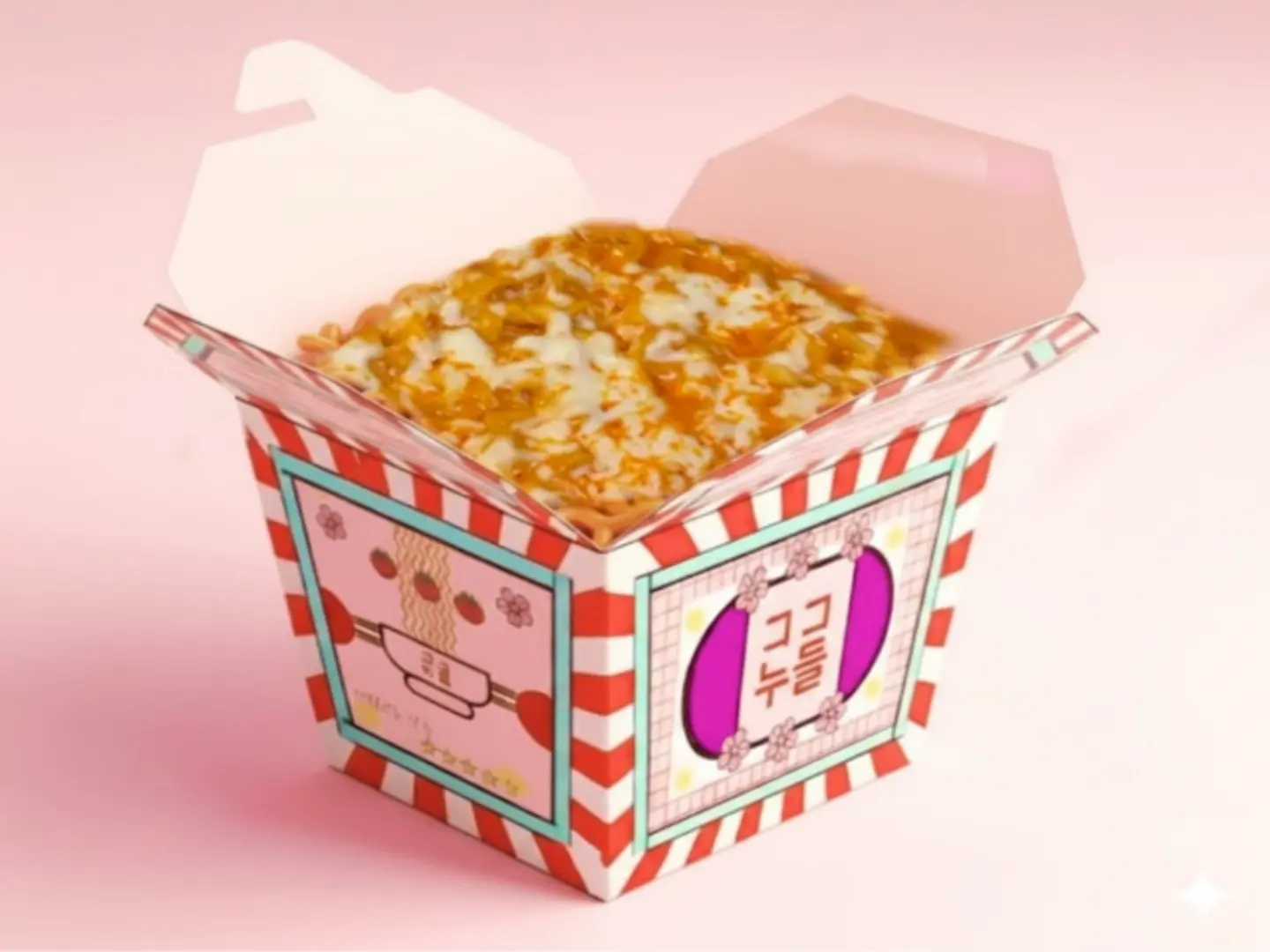 نودلز بالكريمه والجبن - نودلز بالكريمه والجبن سبايسي