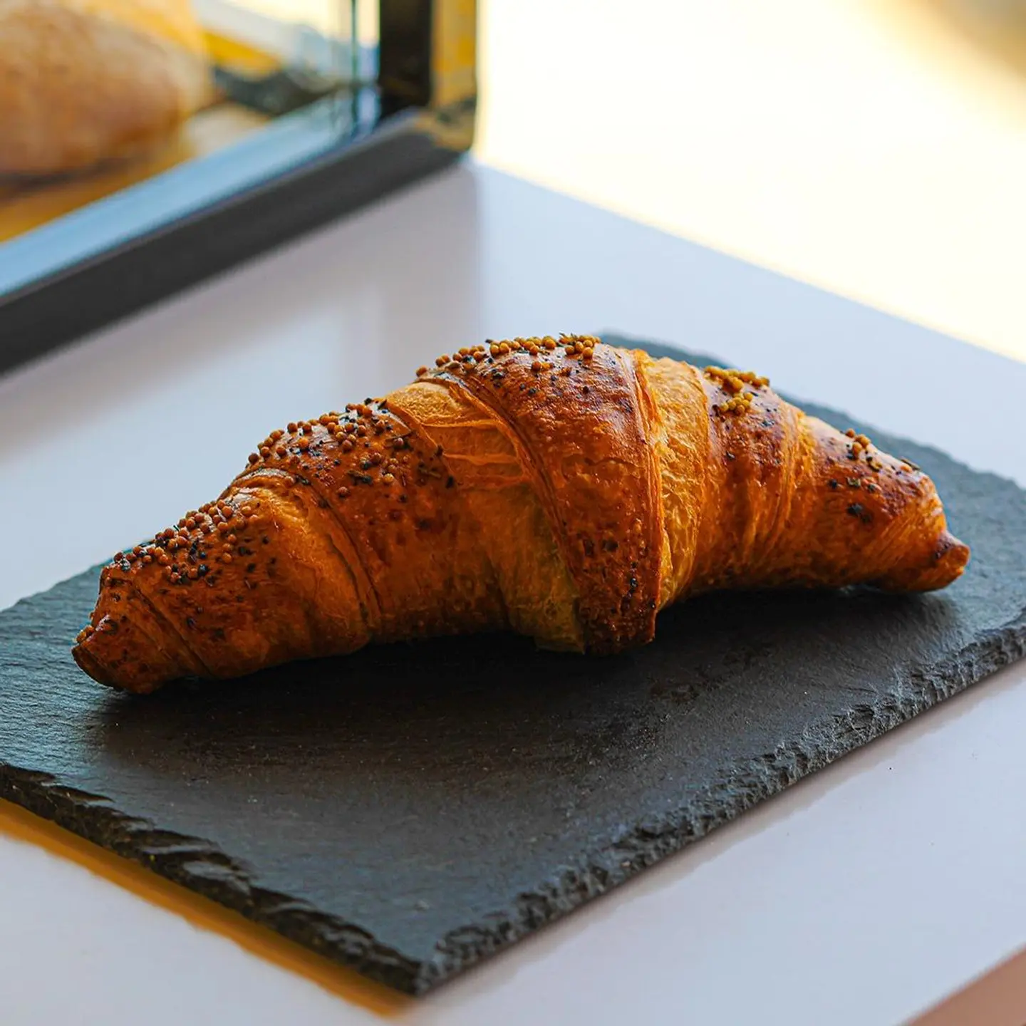 Croissant With Cheese And Greens