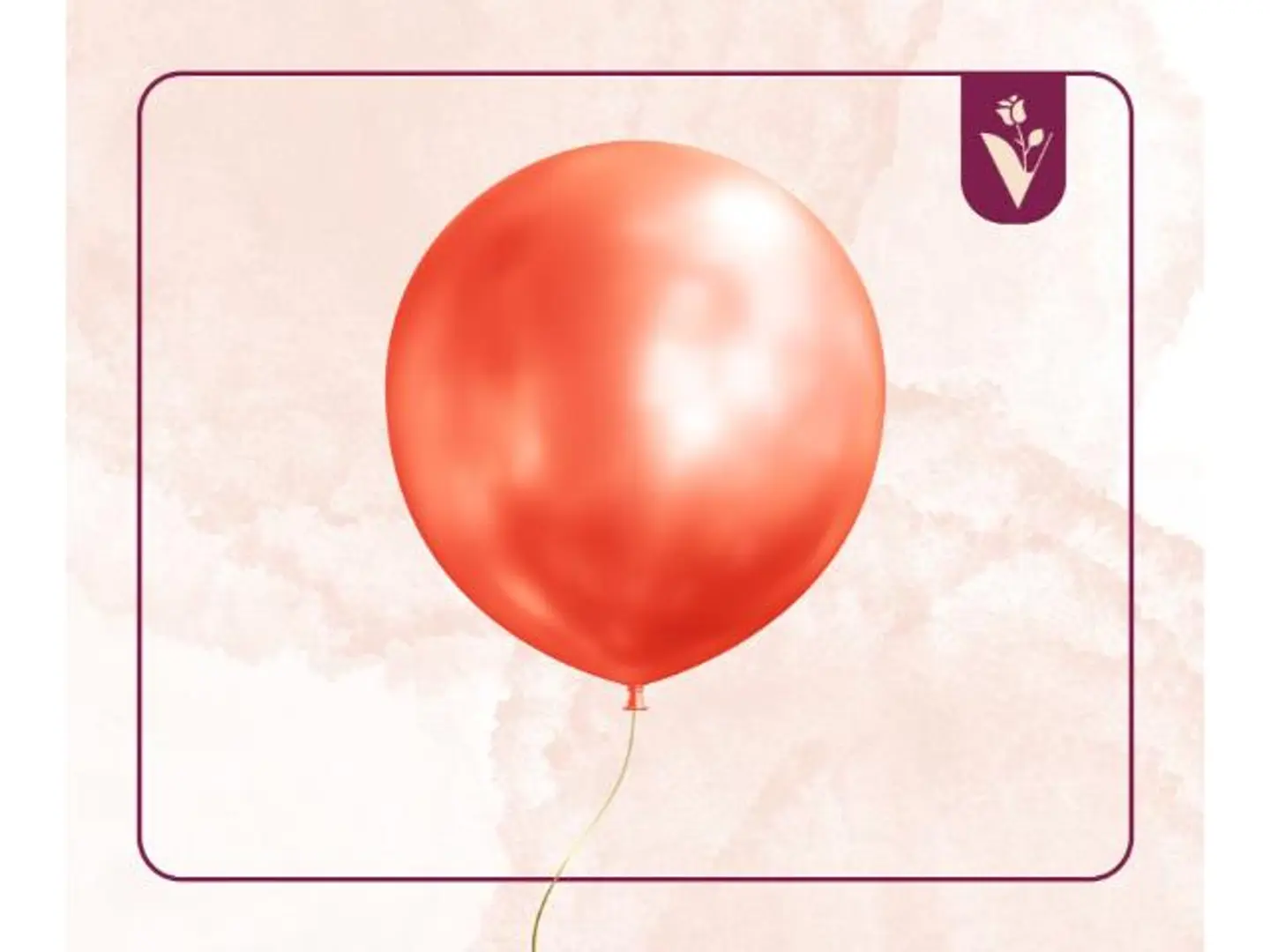 بالونات عادية بالحبة أحمر