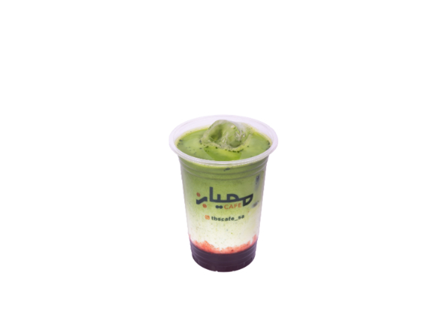 بيوريه فراولة مع ماتشا