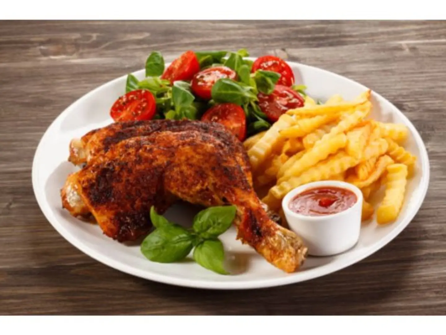 Fries French With Drumstick Chicken