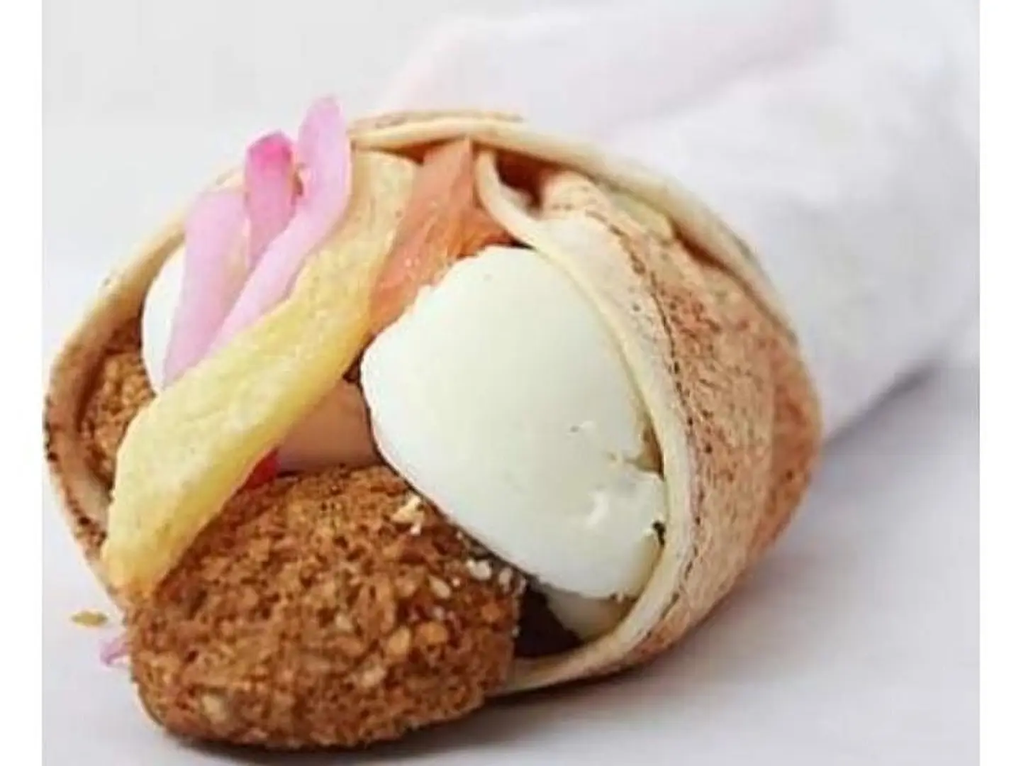 Falafel With Egg Sandwich