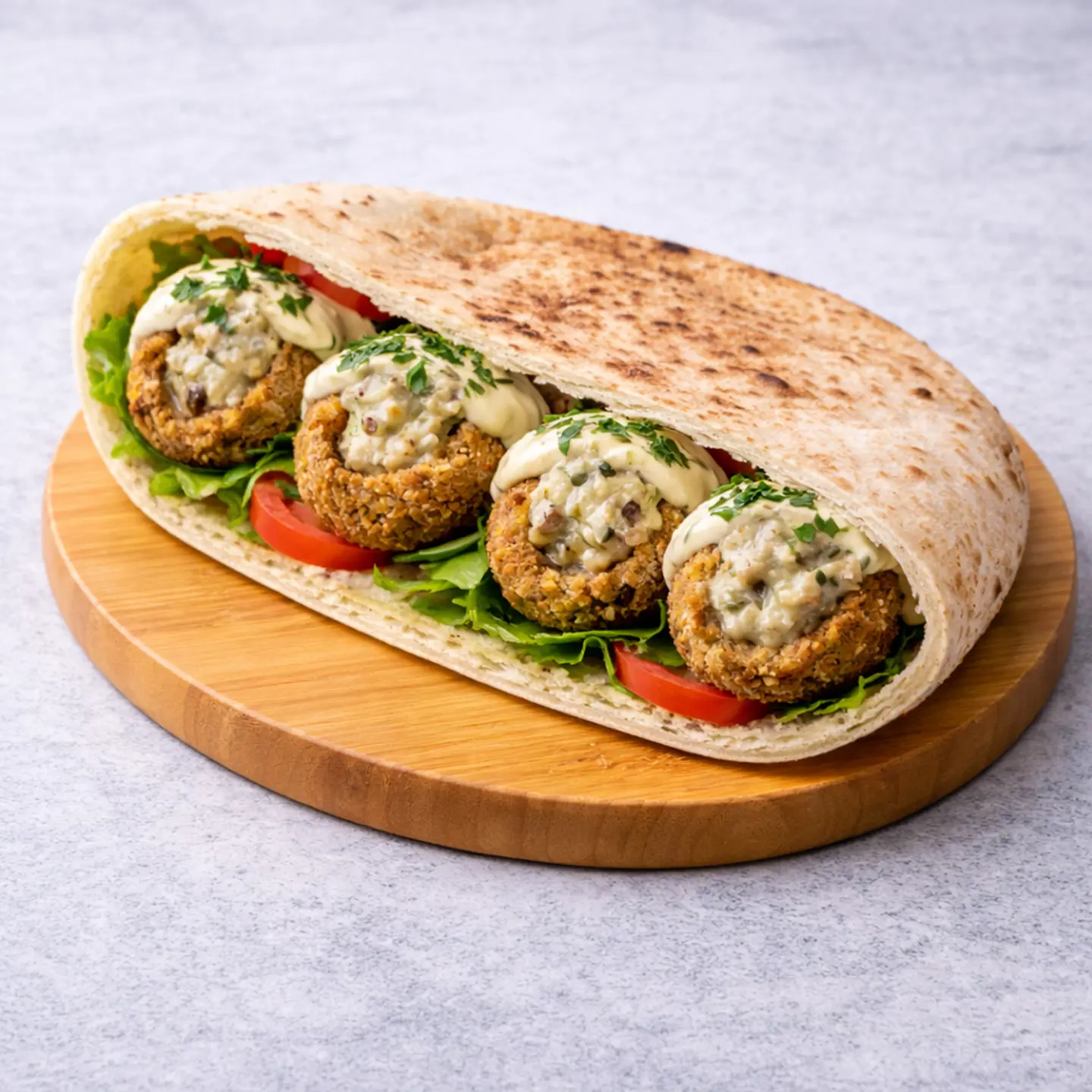 Falafel With Baba Ghanoush