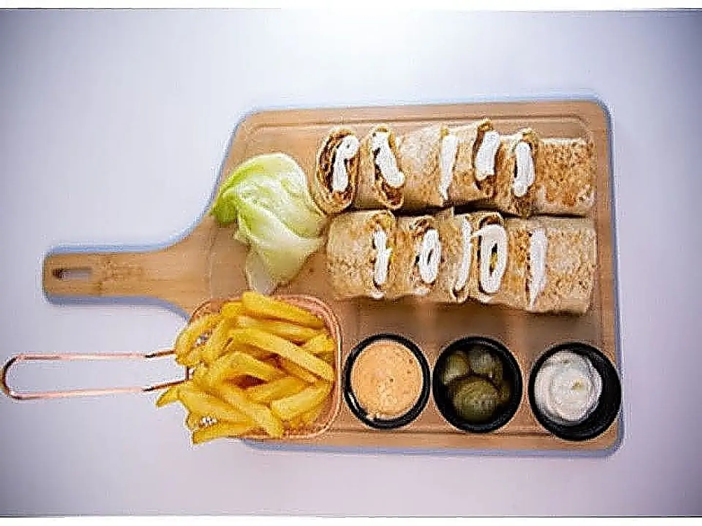 طبق شاورما كبير