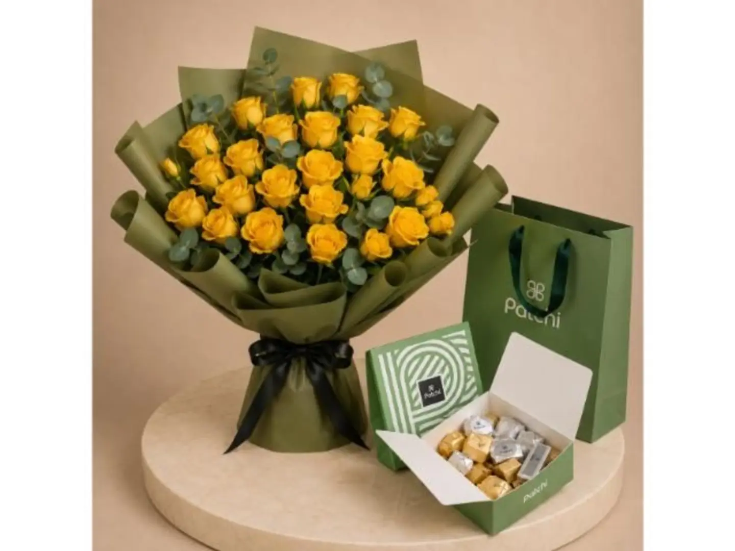 Nature’s Radiance Bouquet With Patchi Chocolates