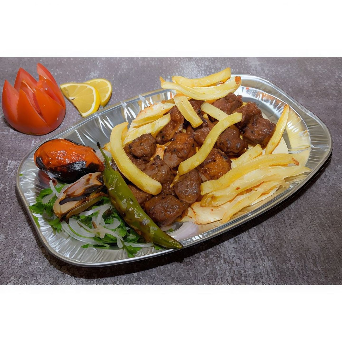 لحم حار نار