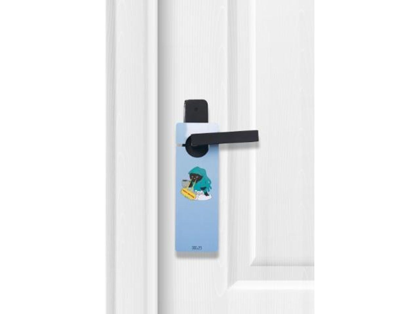 Accepts Free Coffee Door Hanger